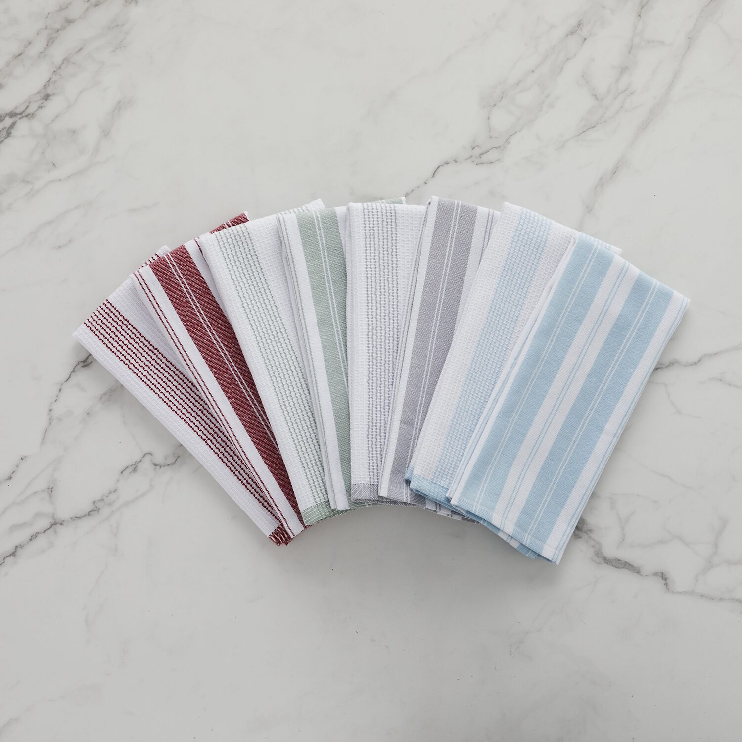 Cooks Striped Dual Purpose 4-Pc. Kitchen Towel Set