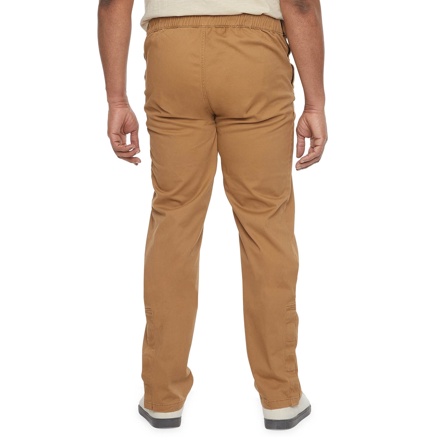 mutual weave Adaptive Mens Big and Tall Easy-on + Easy-off Seated Wear Adaptive Relaxed Fit Flat Front Pants