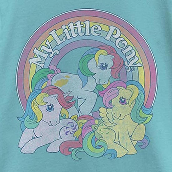 Little & Big Kid Girls Crew Neck Short Sleeve Slim Fit My Little Pony Graphic T-Shirt