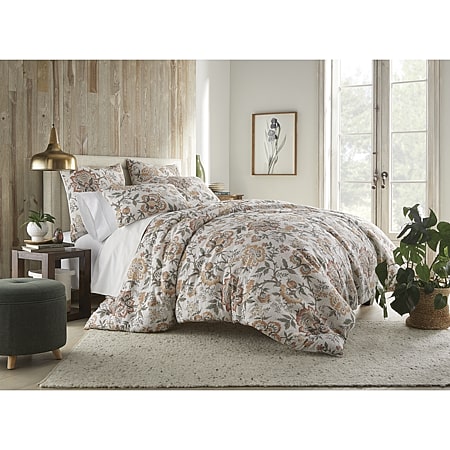 Laura Ashley Walled Garden Quilt Set USHSA91264466, Color: Mocha