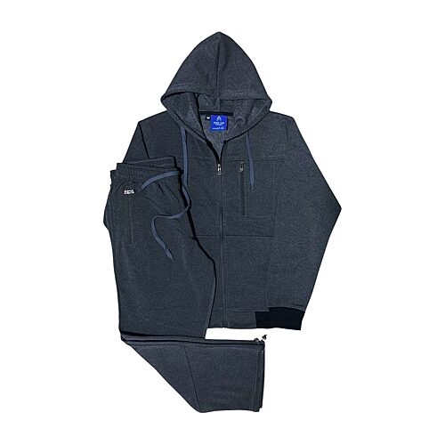 Royal Threads Mens Long Sleeve 2-pc. Track Suit, Medium, Black
