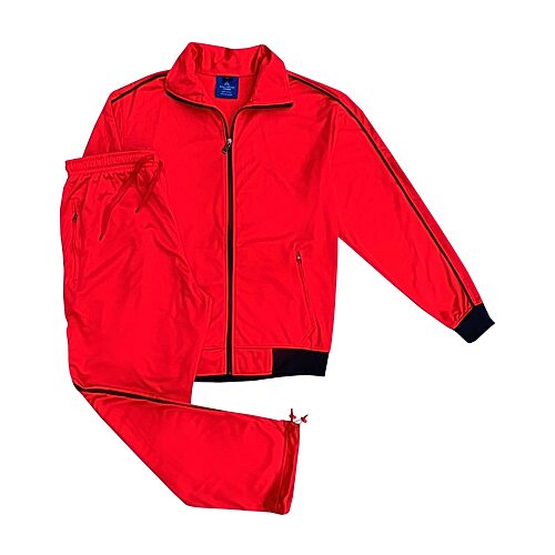 Royal Threads Mens Long Sleeve 2-pc. Track Suit, Medium, Red