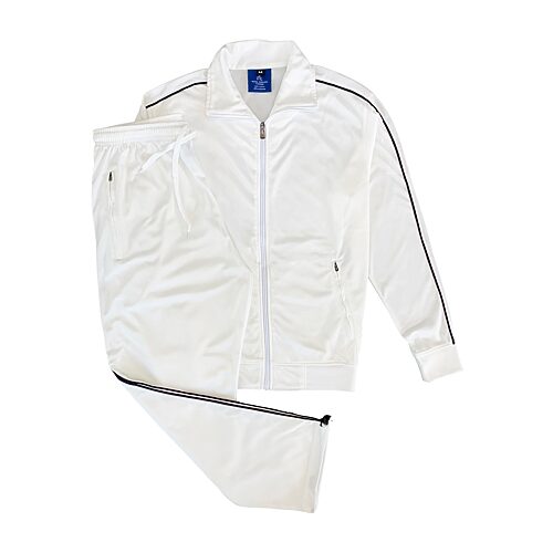 Royal Threads Mens Long Sleeve 2-pc. Track Suit, 3x-large, White
