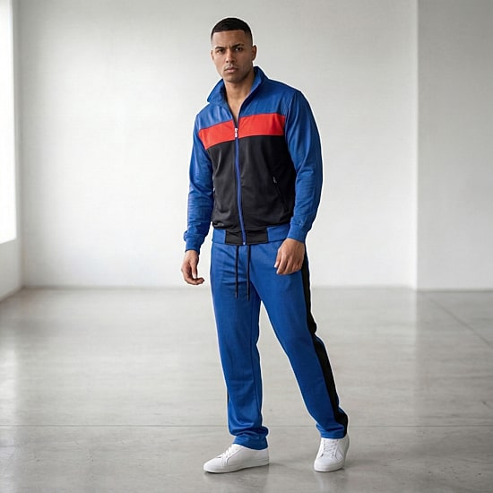 Royal Threads Mens Long Sleeve 2-pc. Track Suit