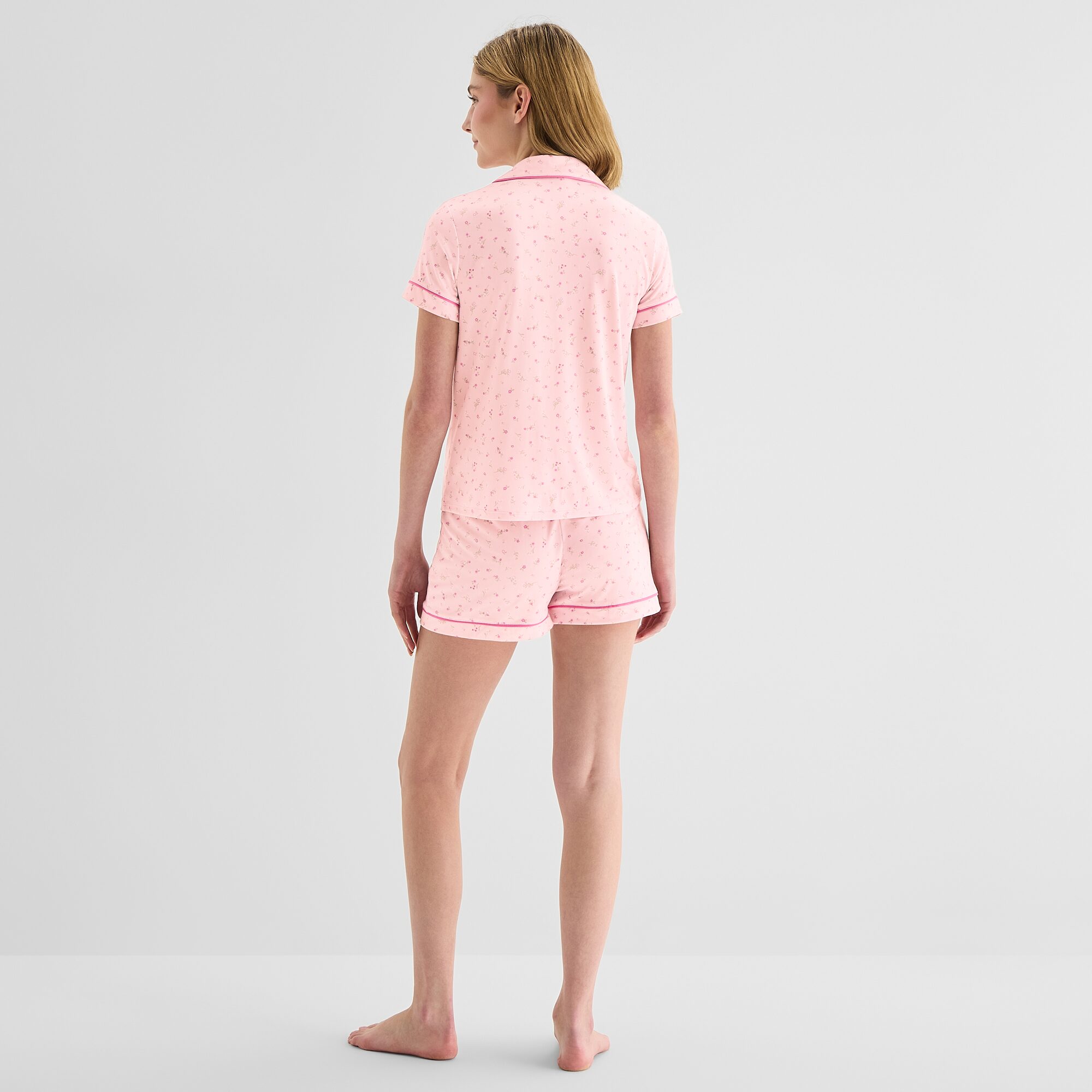 Jaclyn Womens Short Sleeve 2-pc. Pajama Set