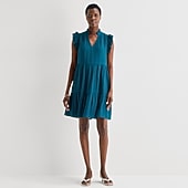 52seven Womens Notch Neck Sleeveless Shift Dress