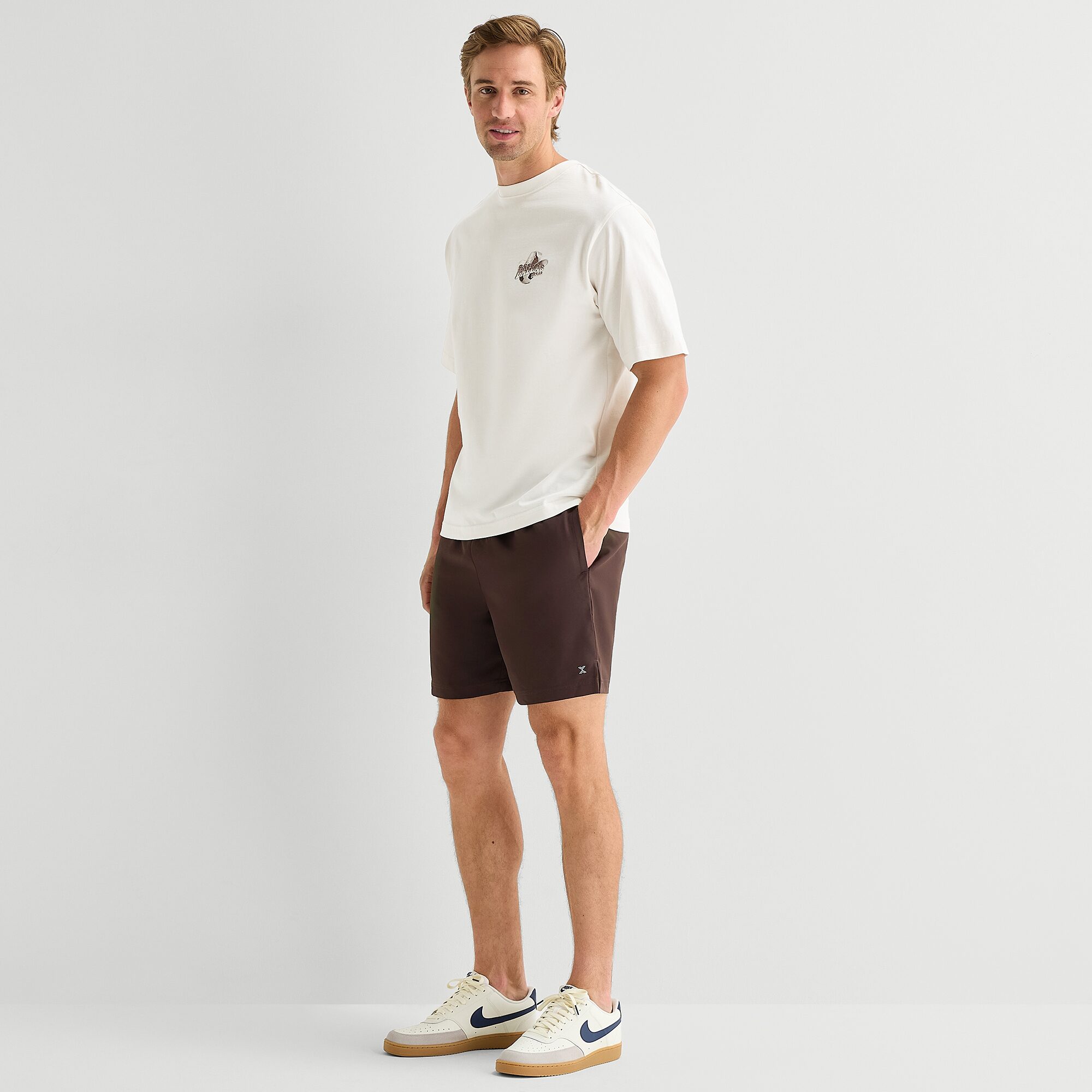 Xersion Mens Round Neck Short Sleeve Regular Fit Graphic T-Shirt