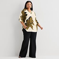 Plus Product_size Green Georgette Tops - Women | JCPenney