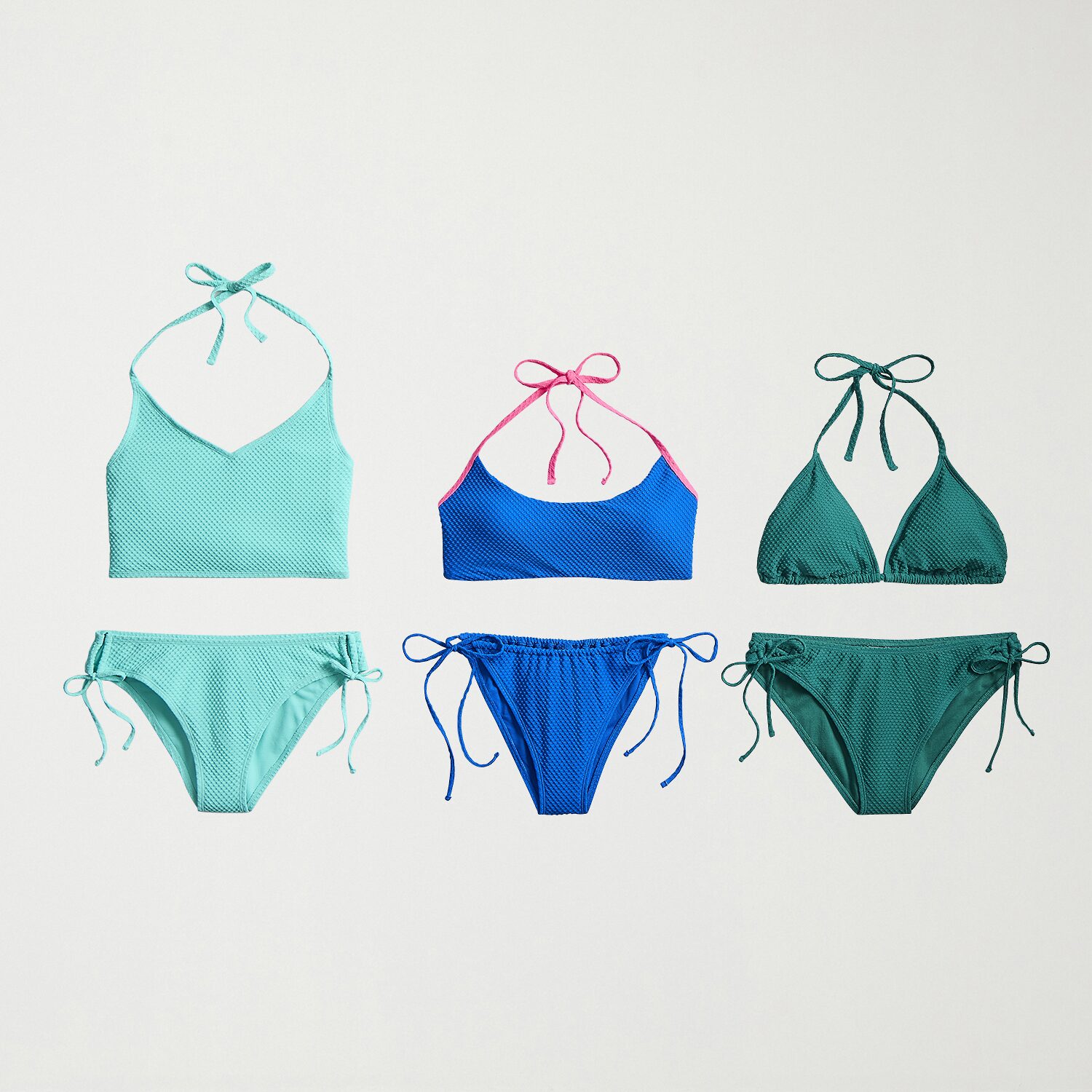 Arizona Womens Lined Textured Juniors Cheeky Hipster Bikini Swimsuit Bottom
