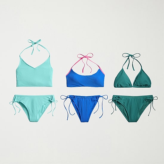 Arizona Womens Lined Textured Juniors Cheeky Hipster Bikini Swimsuit Bottom