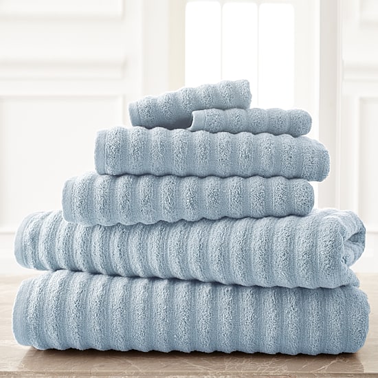 Pacific Coast Textiles Luxury Spa Collection Wavy 6-pc. Bath Towel Set
