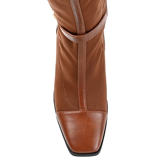 Journee Collection Womens Gaibree Stacked Heel Riding Boots