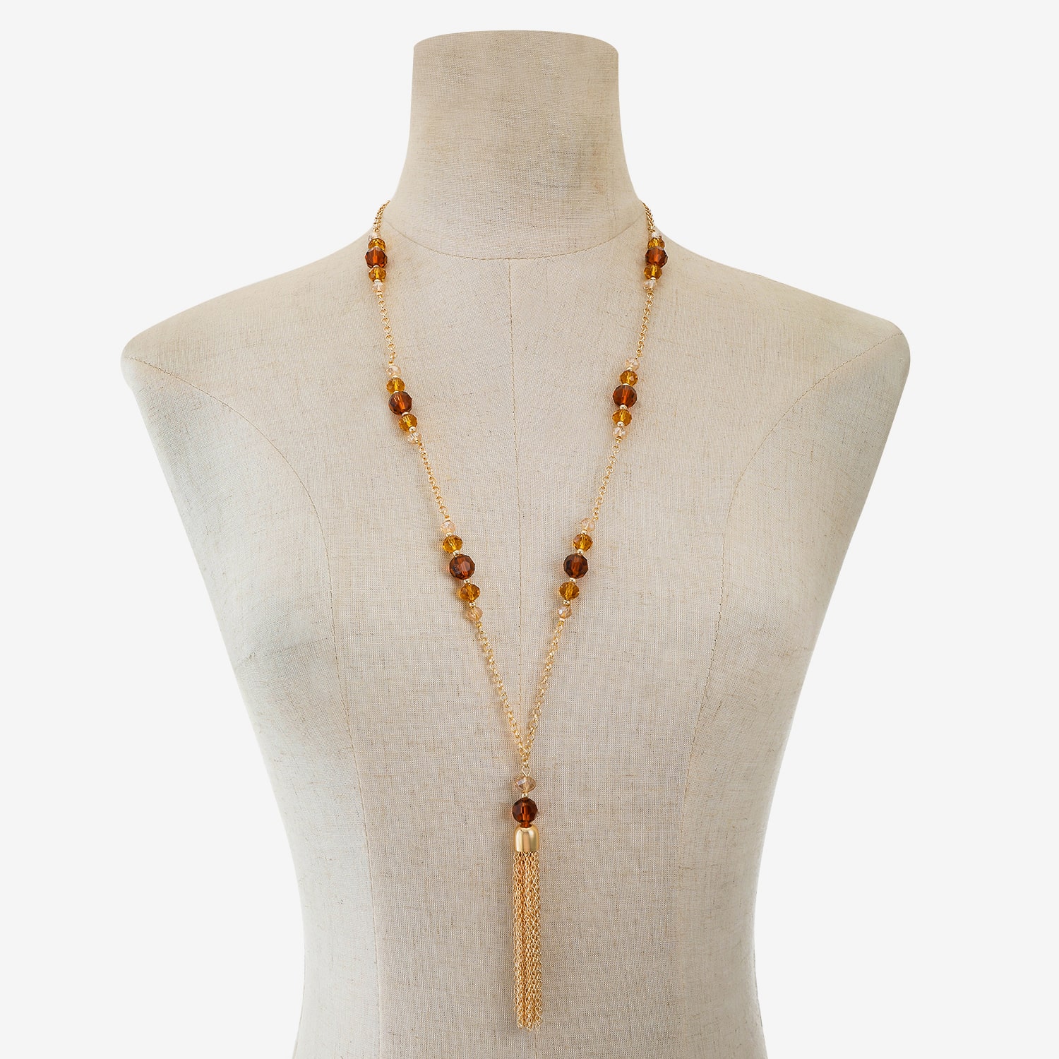 Liz Claiborne Tassel Womens Round 30 Inch Pendant Necklace