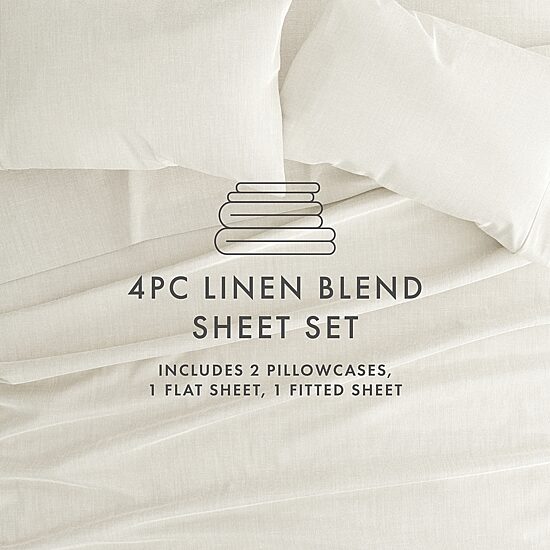 Casual Comfort Linen Rayon From Bamboo Deep Pocket Sheet Set
