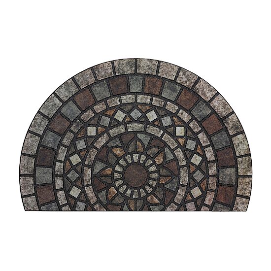 Mohawk Home Mosaic Mythos Stone Polyester 23"X35" Wedge Doormat