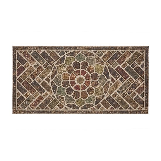 Mohawk Home Ornamental Brick Polyester 24"X48" Doormat