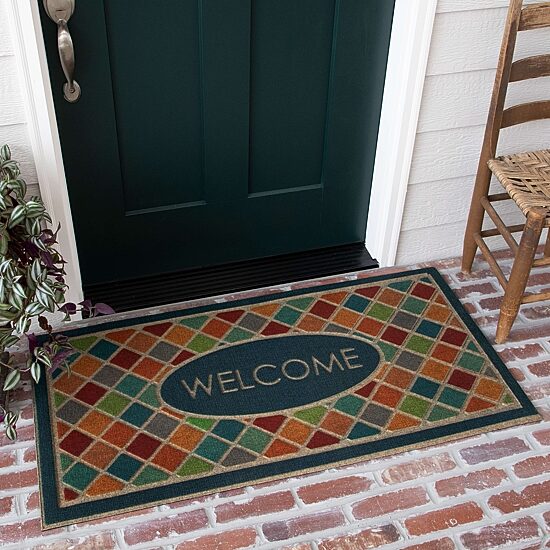 Mohawk Home Ornamental Crosshatch Polyester 24"X48" Doormat
