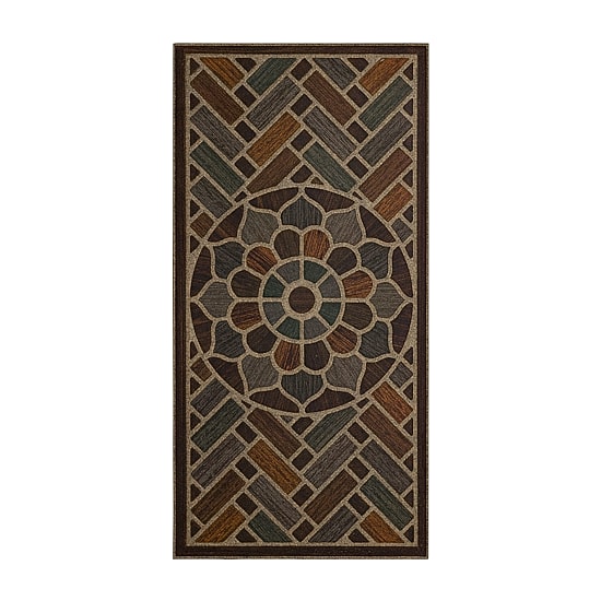 Mohawk Home Ornamental Grain Polyester 24"X48" Doormat