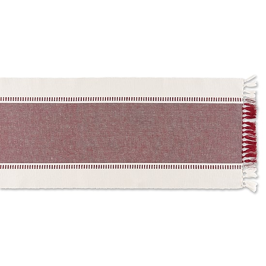 Design Imports Dobby Stripe Table Runner