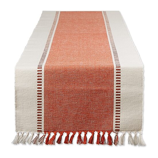 Design Imports Dobby Stripe Table Runner