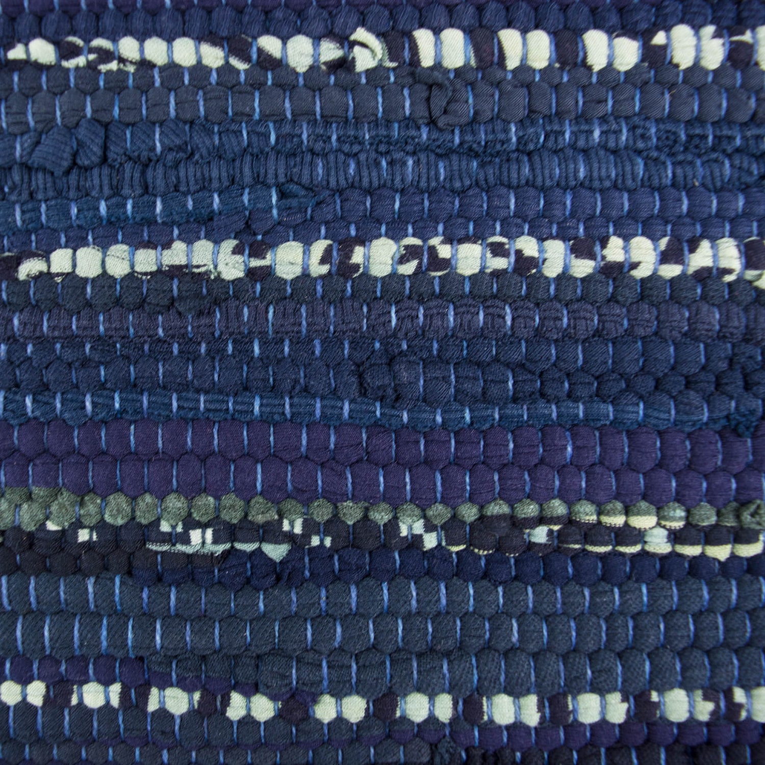 Design Imports Multi Nautical Blue Chindi Rag Runner