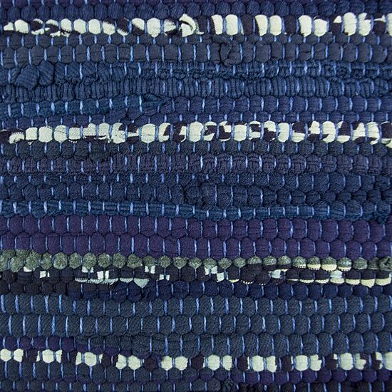 Design Imports Multi Nautical Blue Chindi Rag Runner
