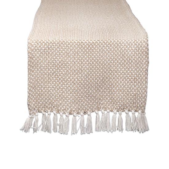 Design Imports Stone Chevron Handloom Table Runner