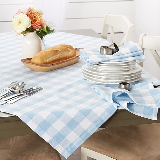 Design Imports Buffalo Check Tablecloth