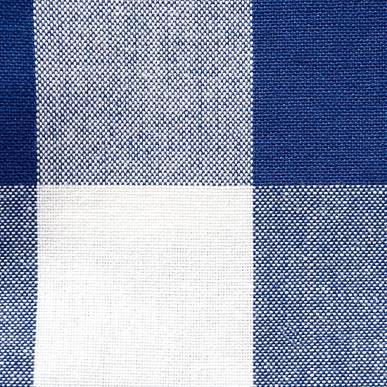 Design Imports Navy Buffalo Check Tablecloth