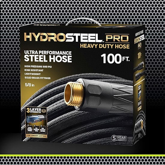 Hydro Steel Pro Heavy Duty Garden Hose