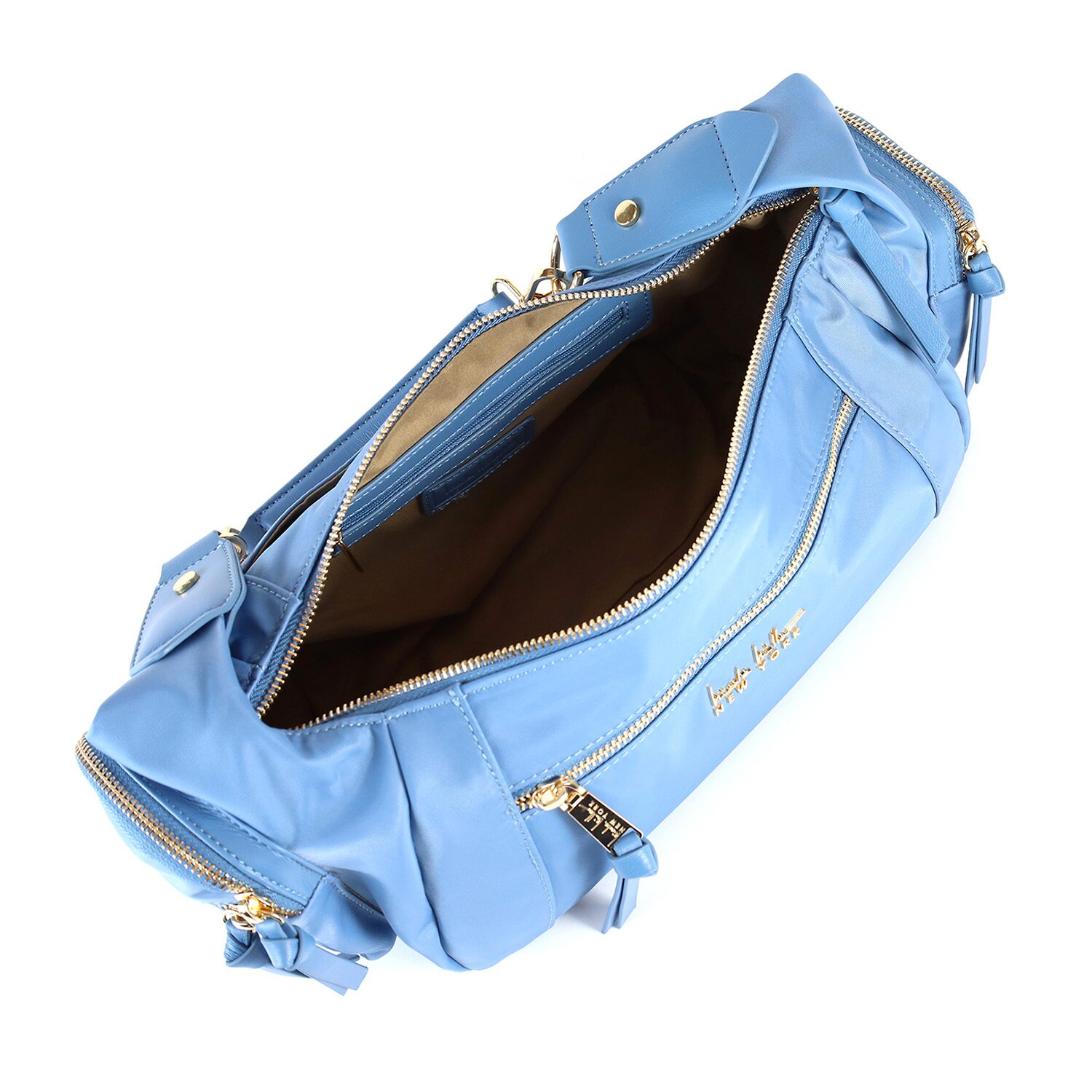 Nicole Miller Nylon Zip Shoulder Bag