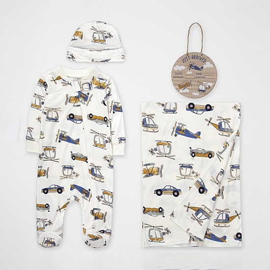 Baby Essentials Baby Boys Knit 4-pc. Baby Clothing Set