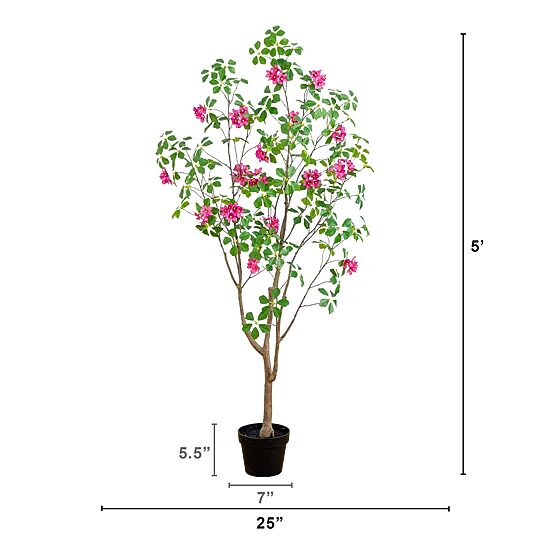 Nearly Natural 5ft Dogwood Indoor Artificial Tree