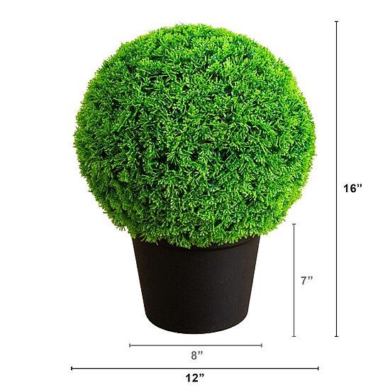 Nearly Natural 16" Mediterranean Cypress Artificial Plant