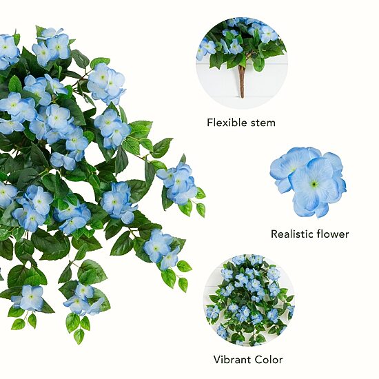 Nearly Natural 24" Hydrangea Artificial Flowers