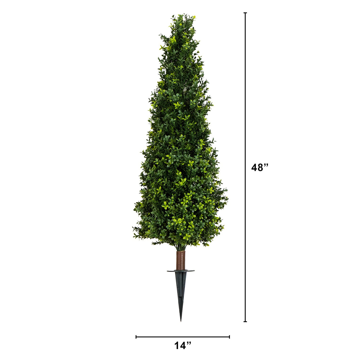 Nearly Natural 2-pc. 4ft Boxwood Integrated Ground Stake Artificial Plant