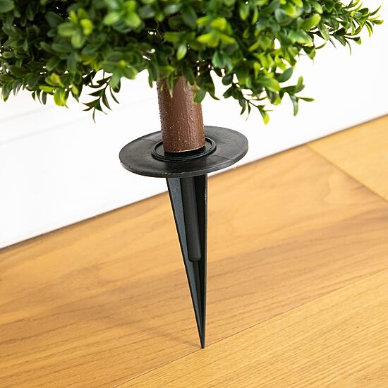Nearly Natural 2-pc. 4ft Boxwood Integrated Ground Stake Artificial Plant