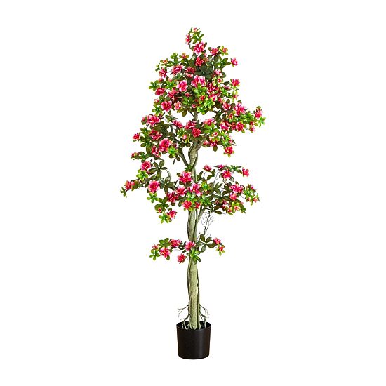 Nearly Natural 6ft Azalea Indoor Outdoor Artificial Tree
