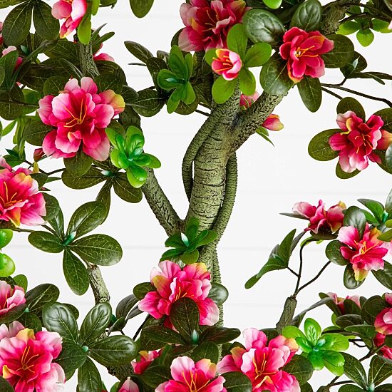Nearly Natural 6ft Azalea Indoor Outdoor Artificial Tree