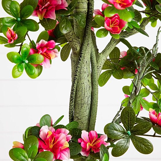 Nearly Natural 6ft Azalea Indoor Outdoor Artificial Tree