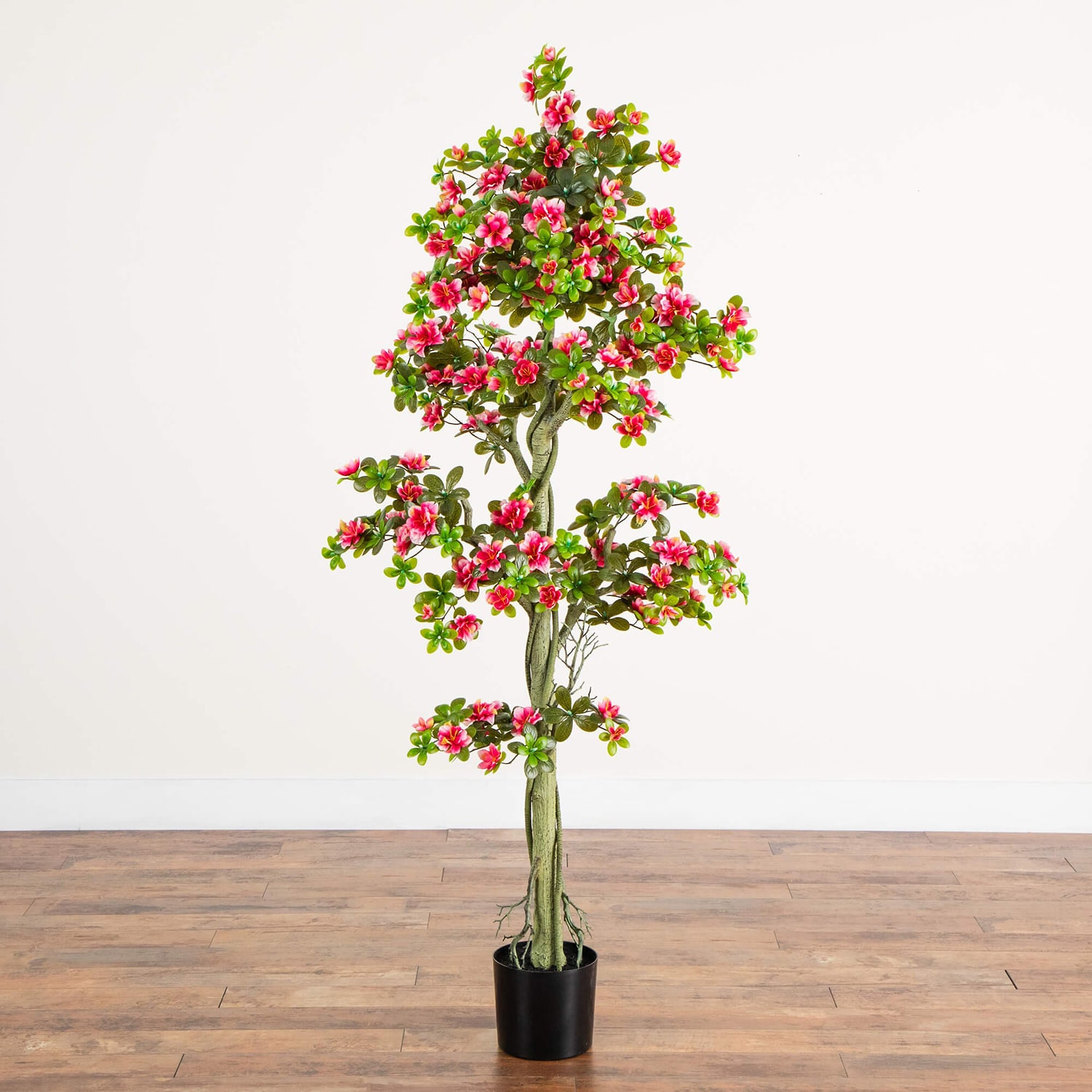 Nearly Natural 6ft Azalea Indoor Outdoor Artificial Tree