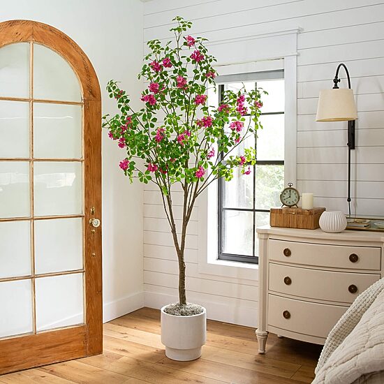 Nearly Natural 7ft Dogwood Indoor Artificial Tree