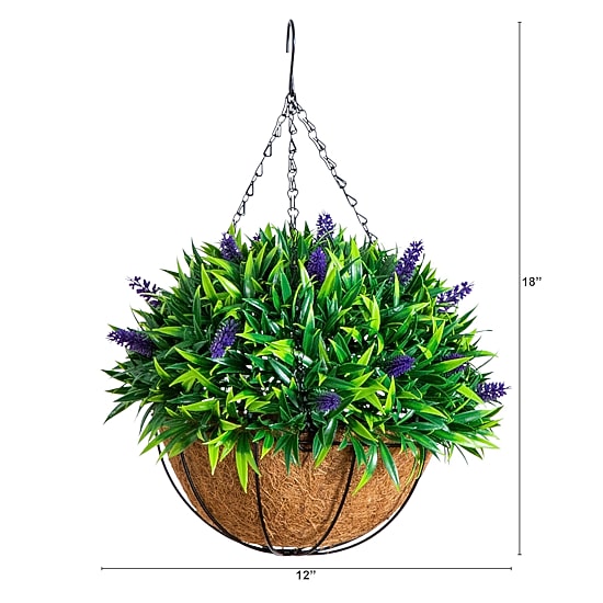 Nearly Natural 18" Lavender Artificial Plant