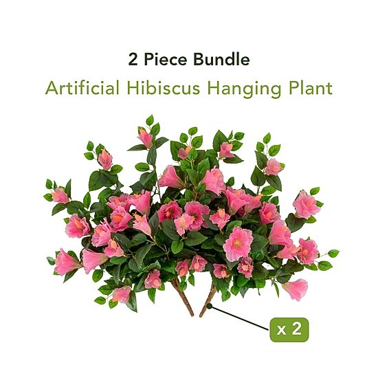 Nearly Natural 24" Hibiscus Artificial Flowers