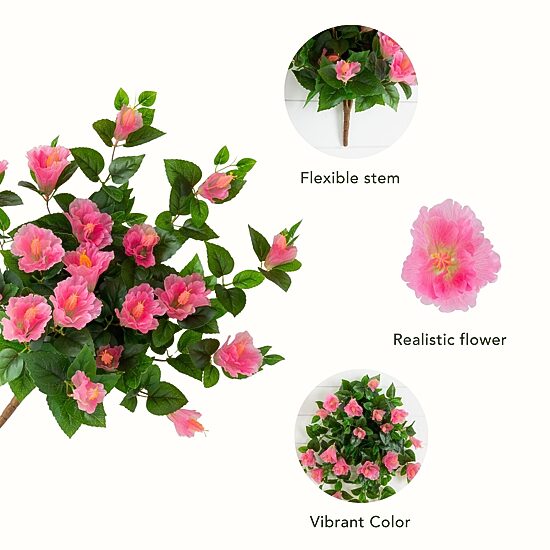 Nearly Natural 24" Hibiscus Artificial Flowers