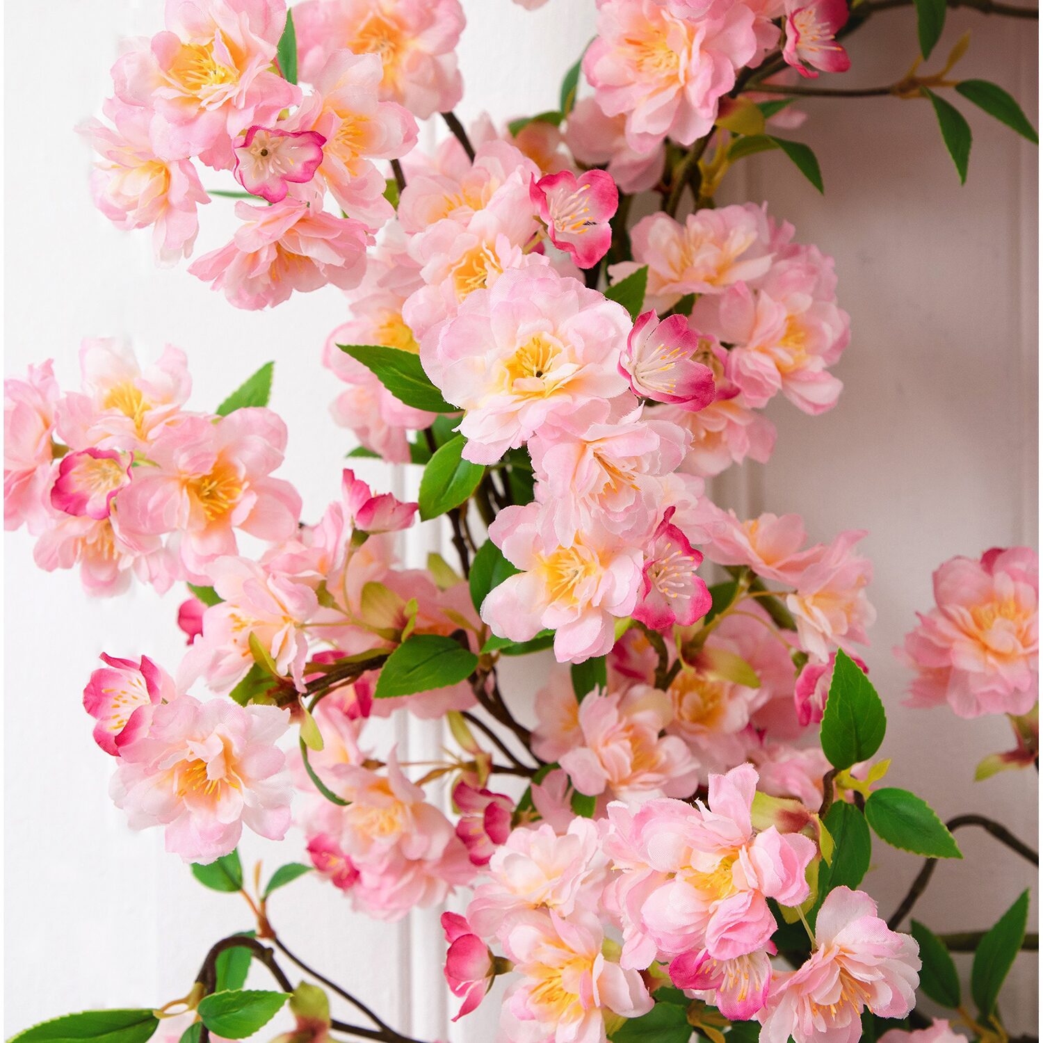 Nearly Natural 30" Pink Cherry Blossom Wreath