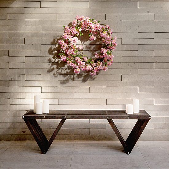 Nearly Natural 30" Pink Cherry Blossom Wreath