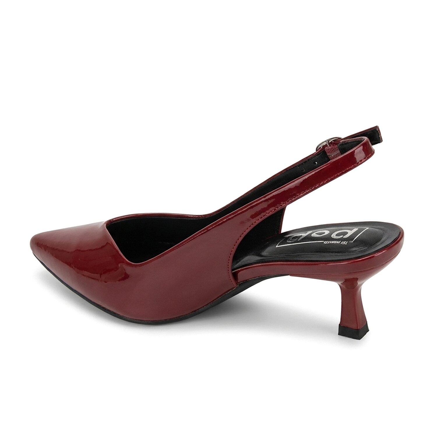 Pop Savien Womens Pointed Closed Toe Kitten Heel Pumps