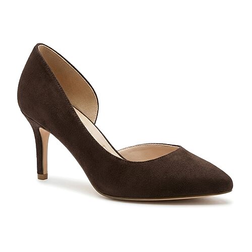 Pop Avienna Womens Pointed Closed Toe Stiletto Heel Pumps In Brown
