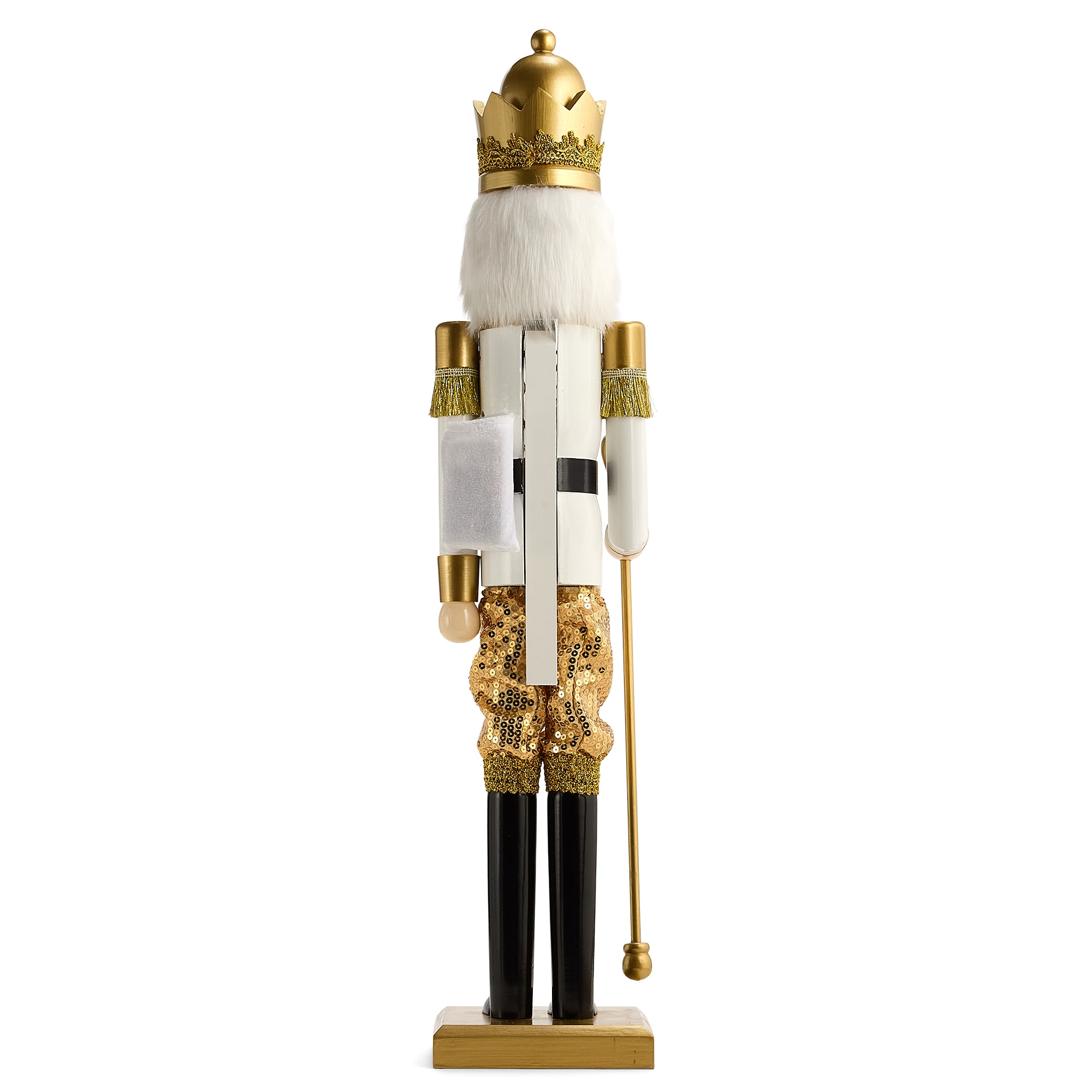 North Pole Trading Co. Wood Lighted Christmas Nutcracker